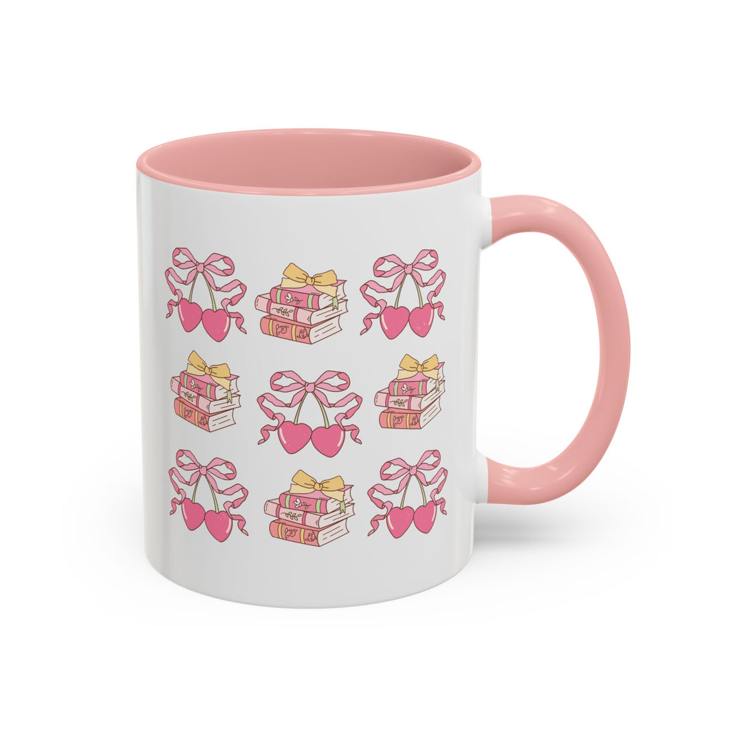 Cherry Hearts and Bows Mug (11, 15oz)