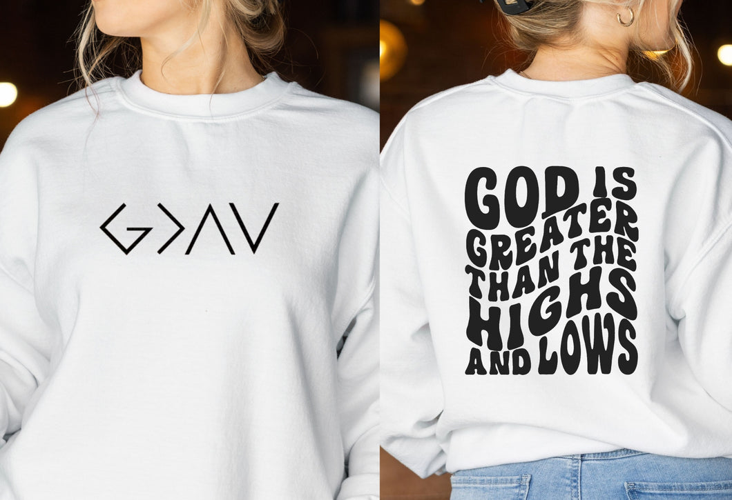 God is Greater Than the Highs and Lows (Crewneck)