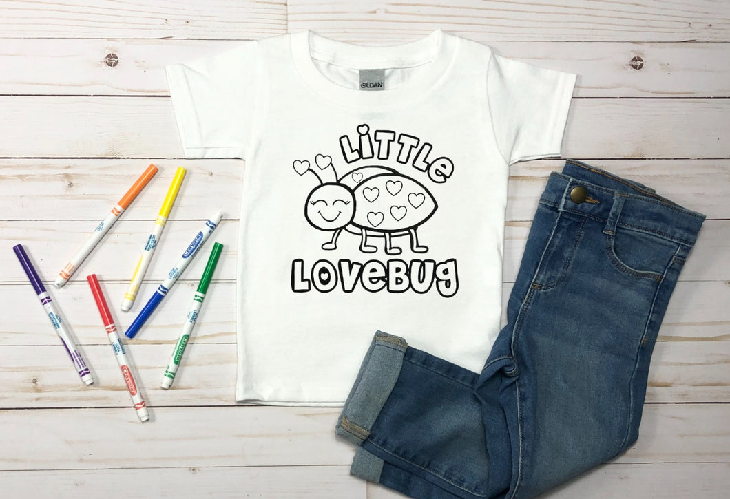 Little Love Bug coloring tee